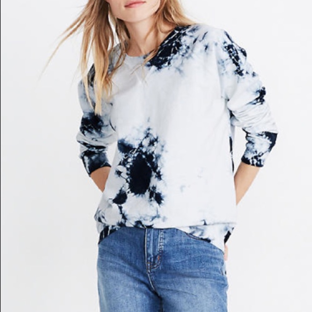 Rivet & Thread Indigo Tie Dye Oversized Sweatshirt